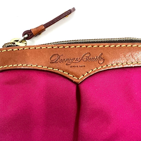 Dooney & Bourke Nylon Small Zippered Compact Coin Case Pink - Picture 2 of 16